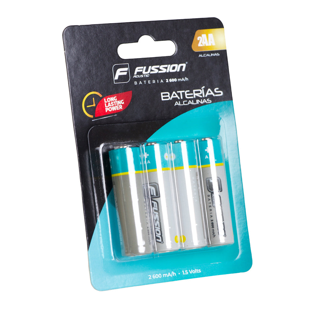 AA-2600-4 Paquete de 4 pilas alcalinas doble A fussion acustic
