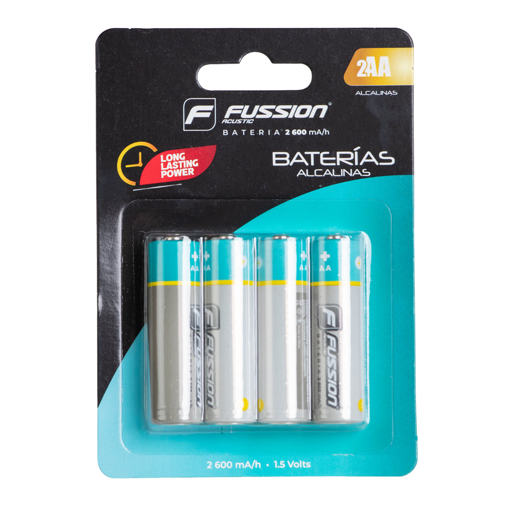 AA-2600-4 Paquete de 4 pilas alcalinas doble A fussion acustic