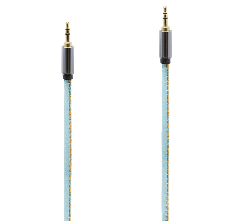 AC-1230BL Cable auxiliar de 3.5mm a 3.5mm 1m acabado textil
