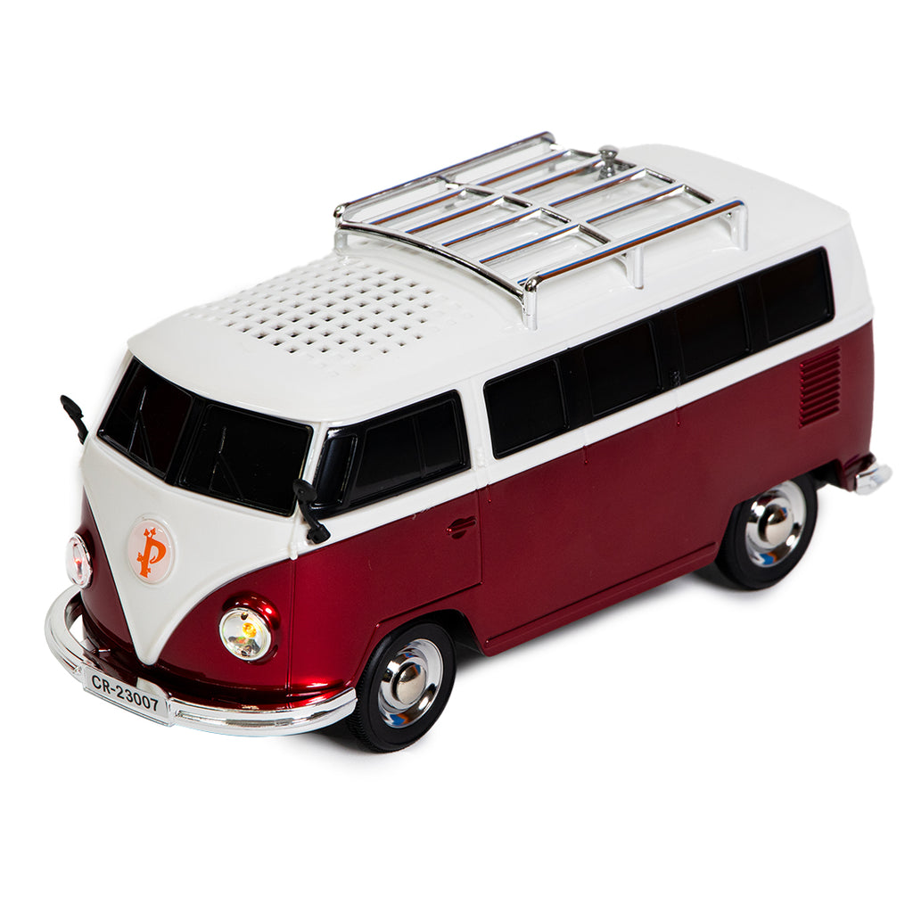 Bocina Portátil Retro 3” Combi roja - 5000W P.M.P.O.