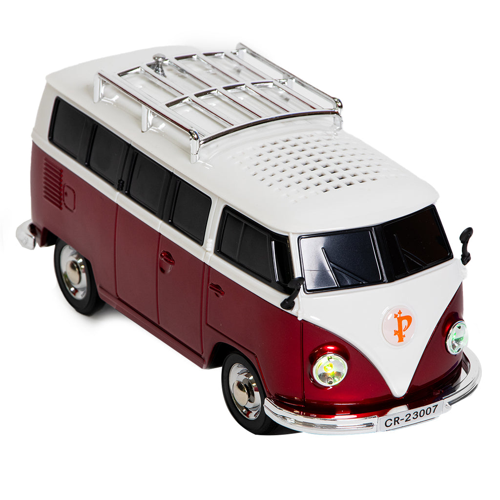 Bocina Portátil Retro 3” Combi roja - 5000W P.M.P.O.