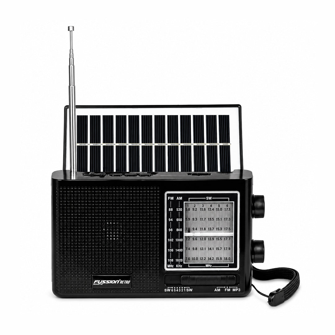 Radio Retro con Panel Solar