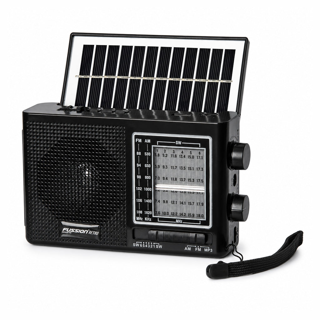 Radio Retro con Panel Solar