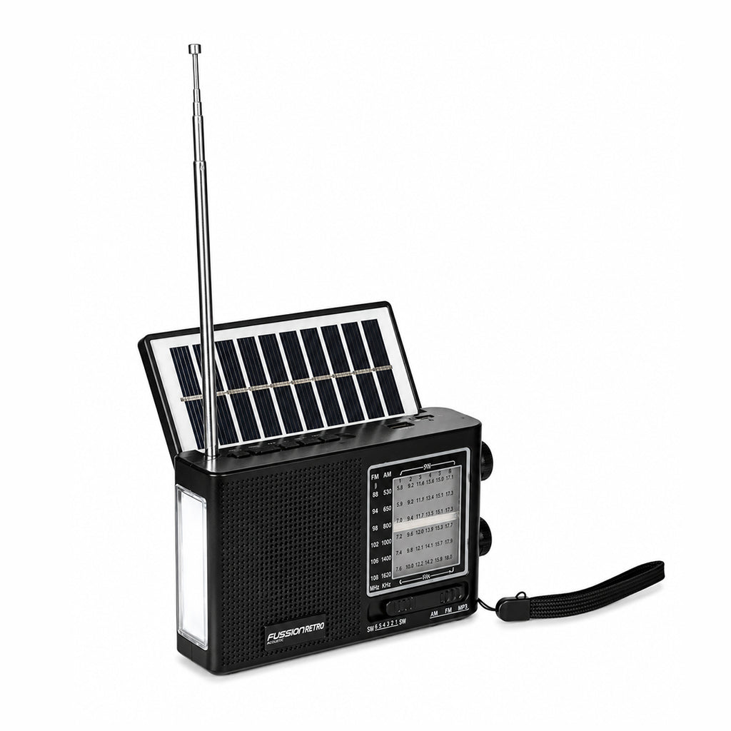 Radio Retro con Panel Solar