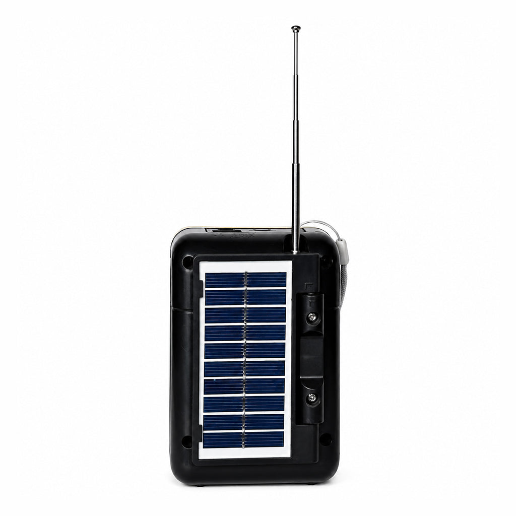 Radio Retro con Panel Solar