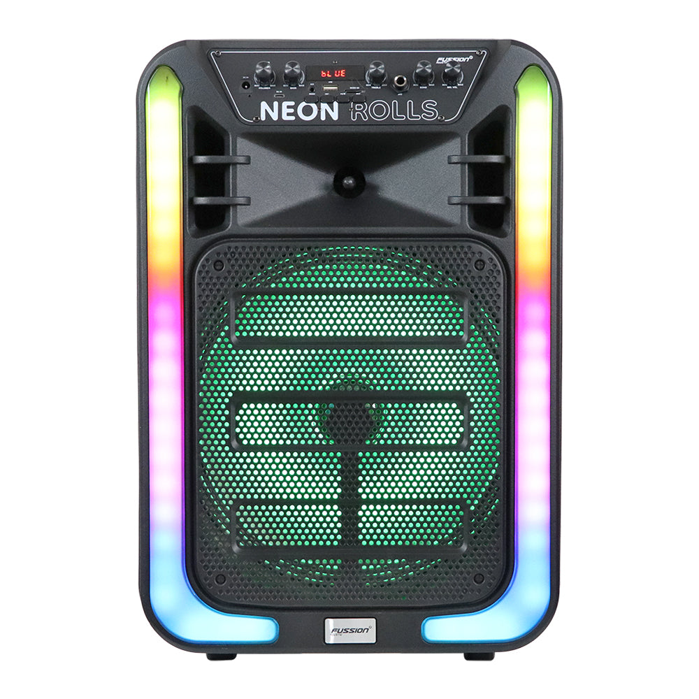 PBS-12018 Bafle amplificado de 12" y 25 000W P.M.P.O de potencia NEON ROLLS