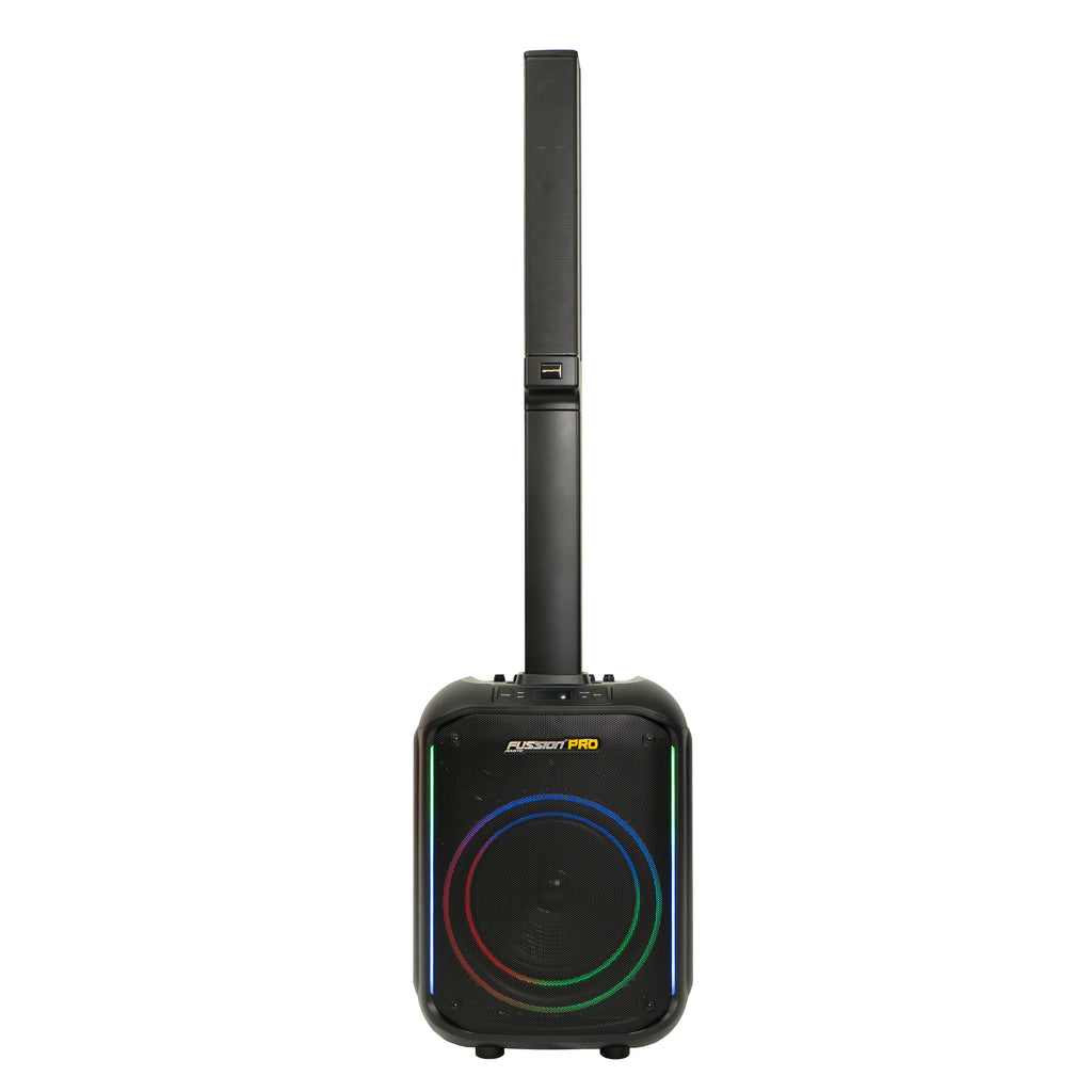 Bafle Amplificado 10” con Torre y Micrófono – Fussion Pro PBS-12023