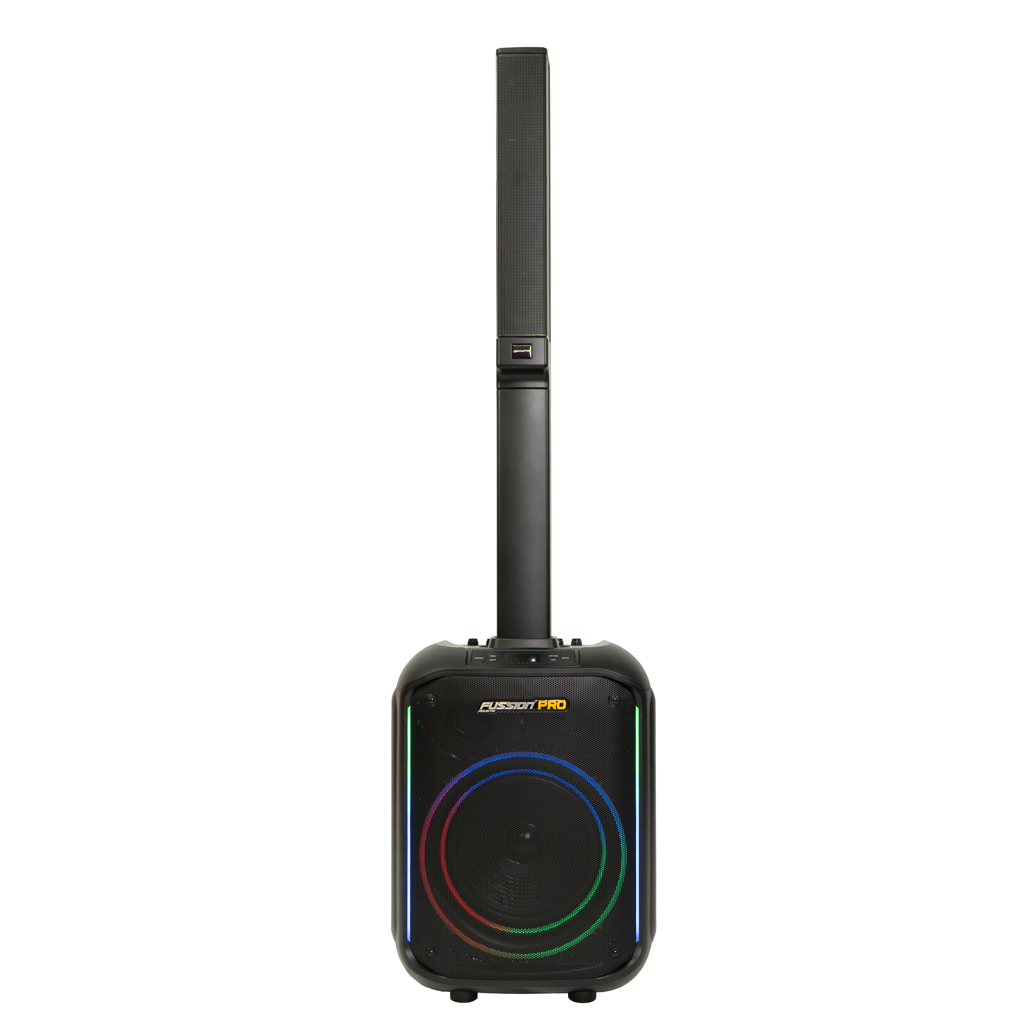 Bafle Amplificado 10” con Torre y Micrófono – Fussion Pro PBS-12023