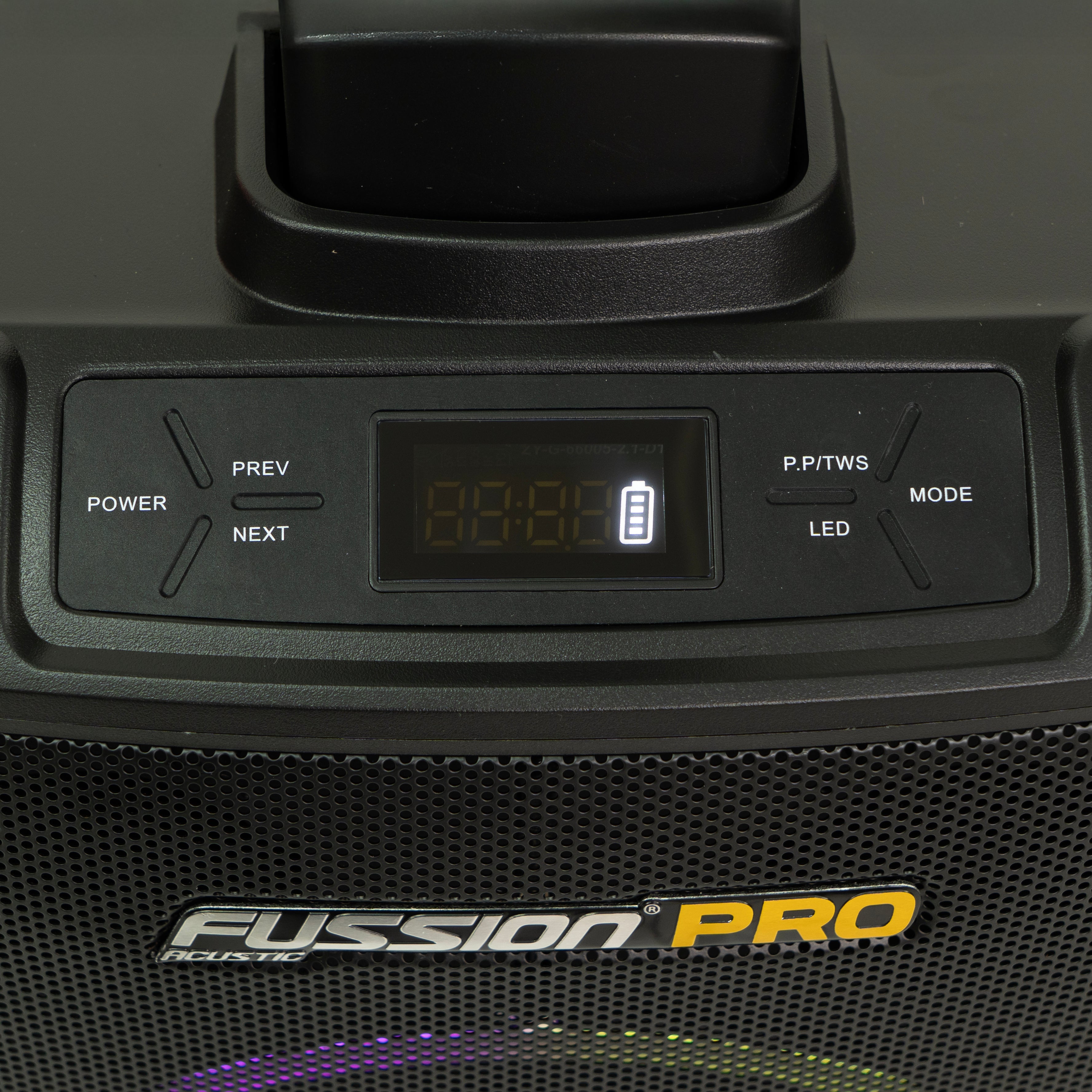 Bafle Amplificado 10” con Torre y Micrófono – Fussion Pro PBS-12023