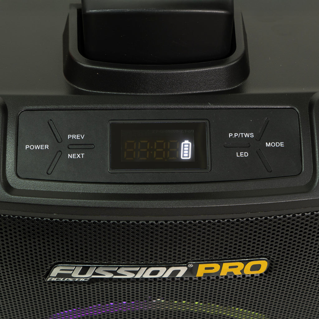 Bafle Amplificado 10” con Torre y Micrófono – Fussion Pro PBS-12023