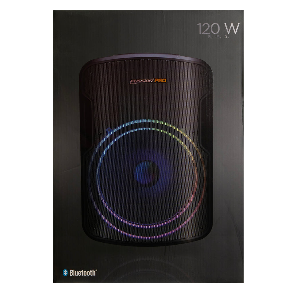 Bafle Amplificado 15” con Tripié y Micrófono – Fussion Pro PBS-15032