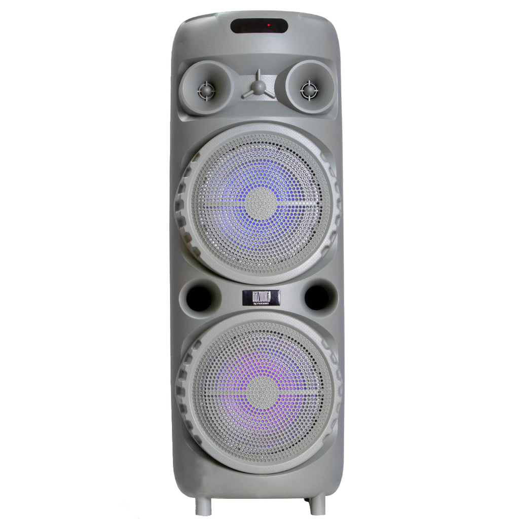PBS-2X8006 Bocina Bafle Amplificado inalambrica Bluetooth 2x8" - 40,000W P.M.P.O. fussion acustic