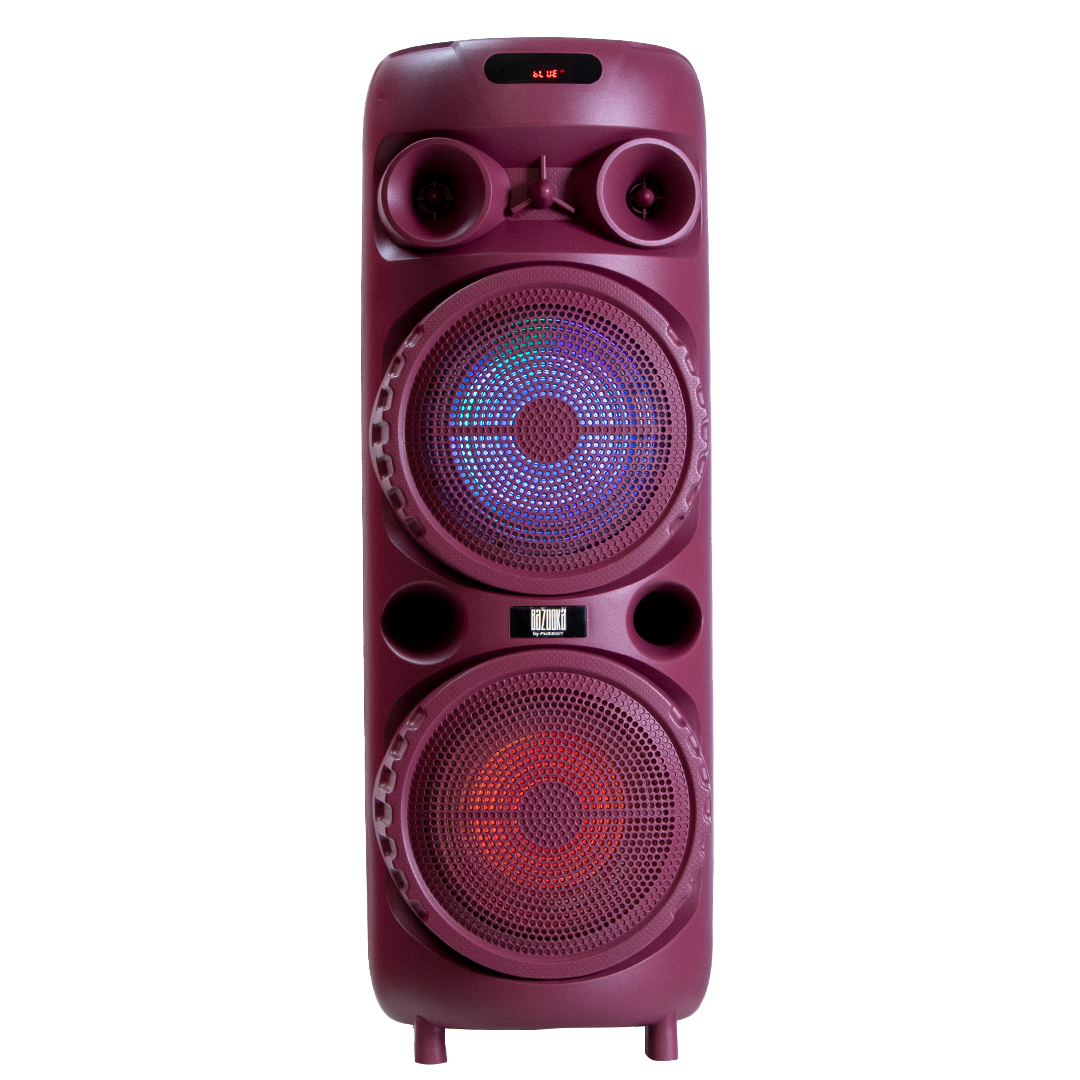 PBS-2X8006RD Bafle Amplificado 2x8"40,000W P.M.P.O fussion acustic