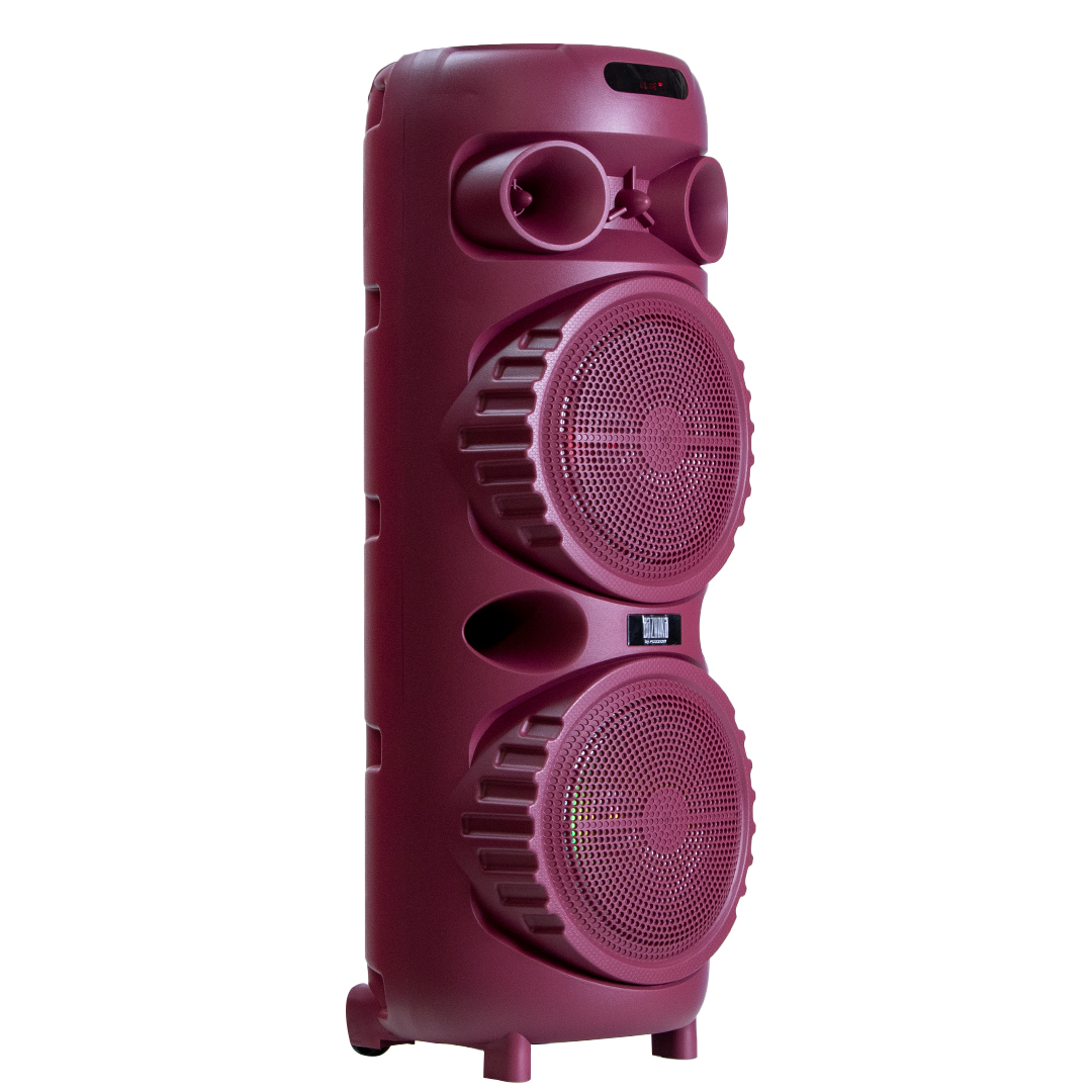 PBS-2X8006RD Bafle Amplificado 2x8"40,000W P.M.P.O fussion acustic