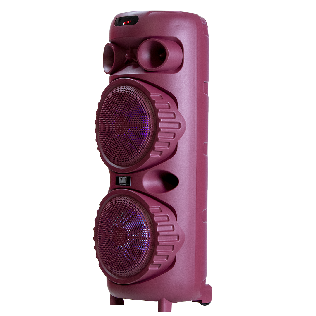 PBS-2X8006RD Bafle Amplificado 2x8"40,000W P.M.P.O fussion acustic
