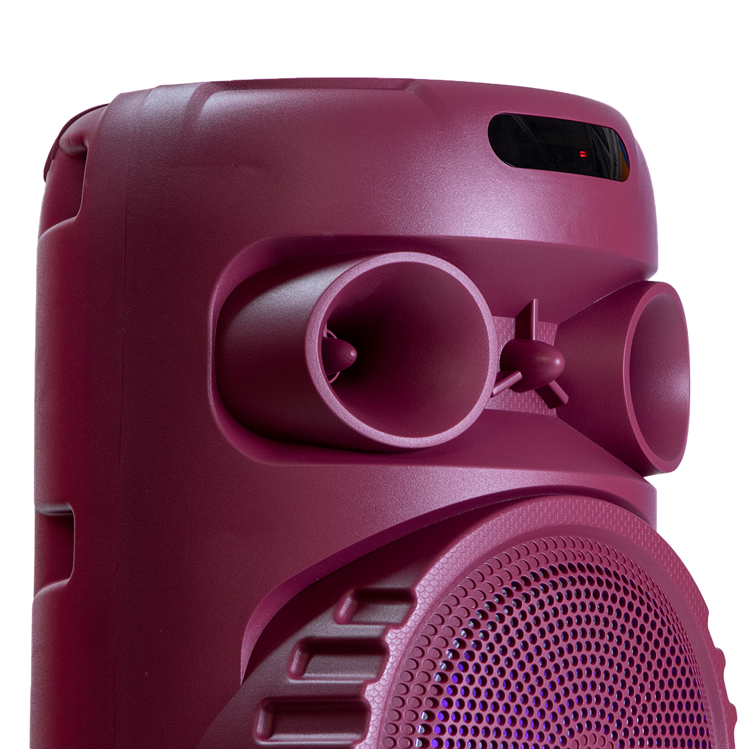 PBS-2X8006RD Bafle Amplificado 2x8"40,000W P.M.P.O fussion acustic