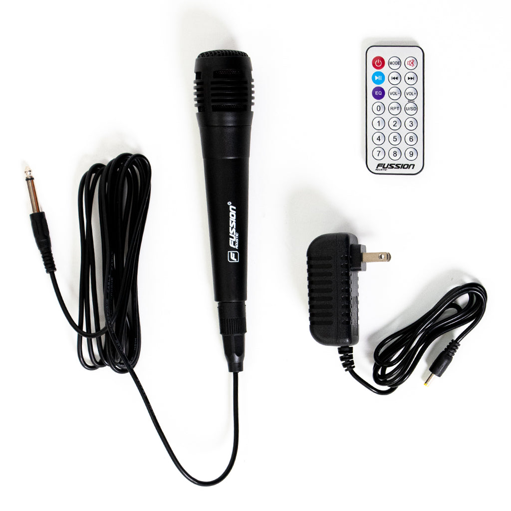 PBS-2X8006 Bocina Bafle Amplificado inalambrica Bluetooth 2x8" - 40,000W P.M.P.O. fussion acustic