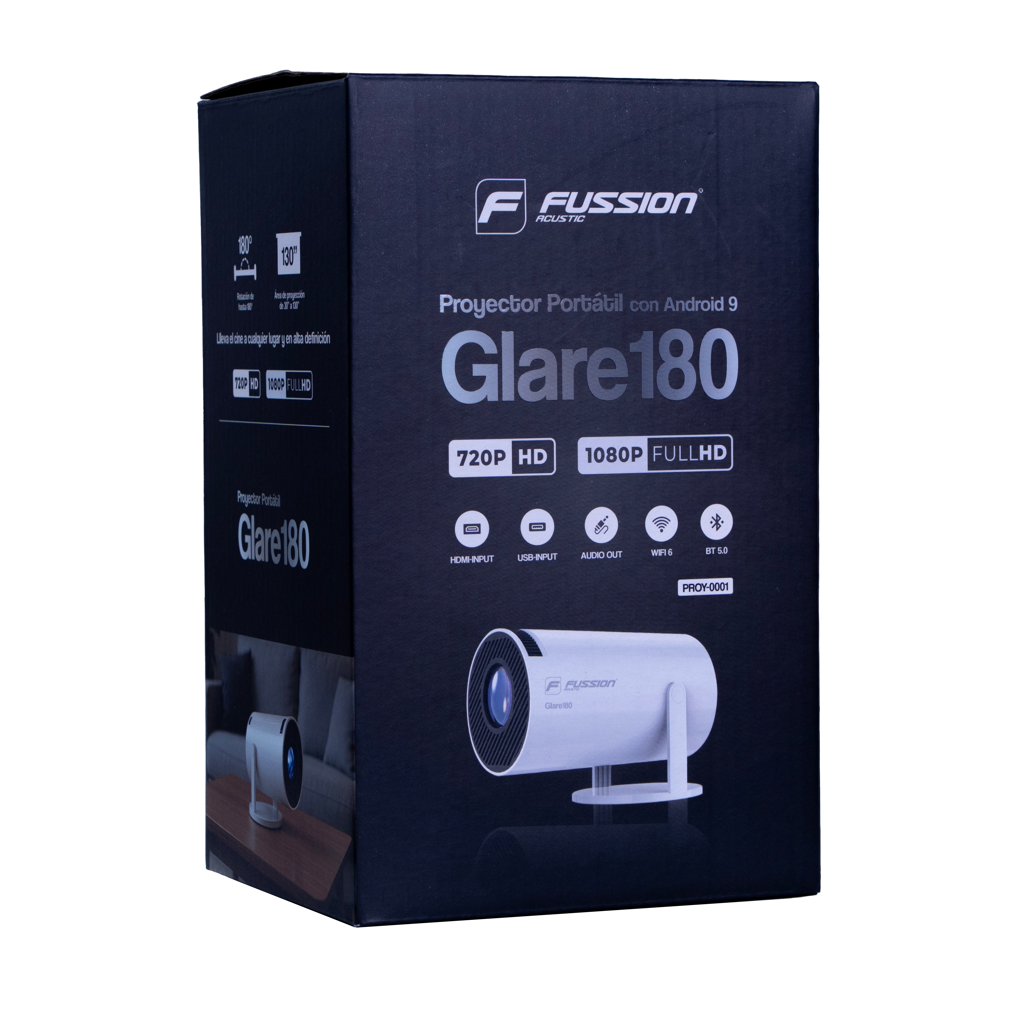 PROY-0001 Proyector Portátil Fussion Glare180